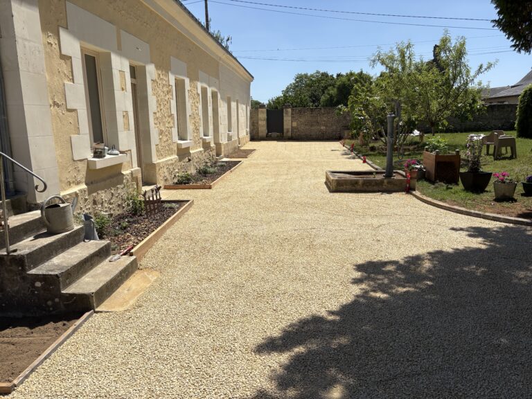Aménagement de cour à Brigné-sur-Layon